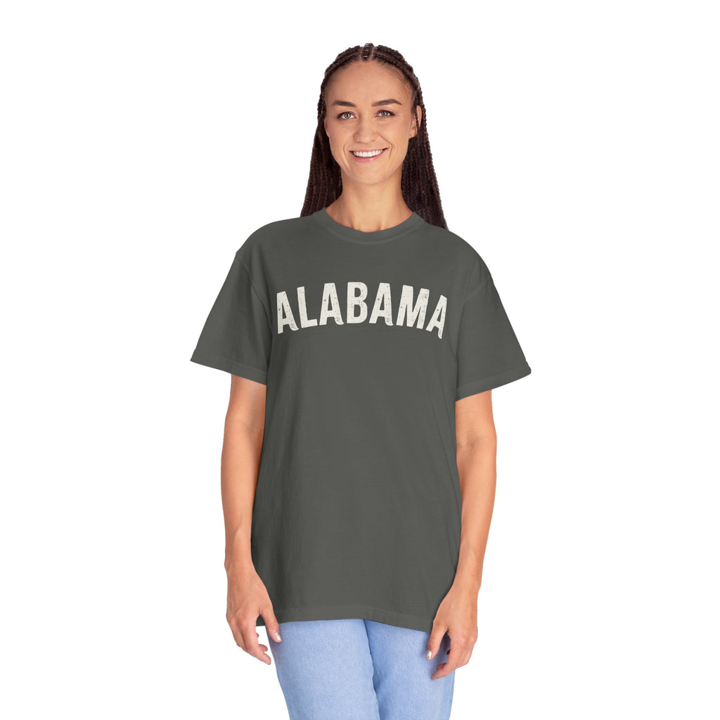 Alabama Arch Tee - Bone Color Lettering