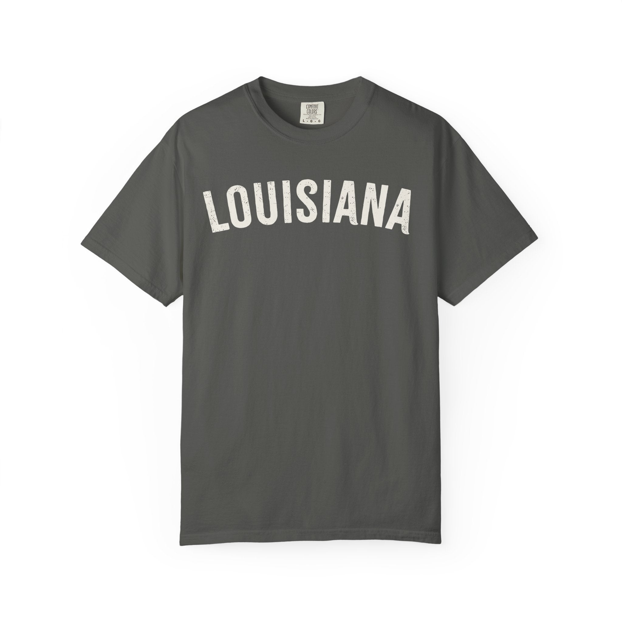 Louisiana Arch Tee - Bone Color Lettering