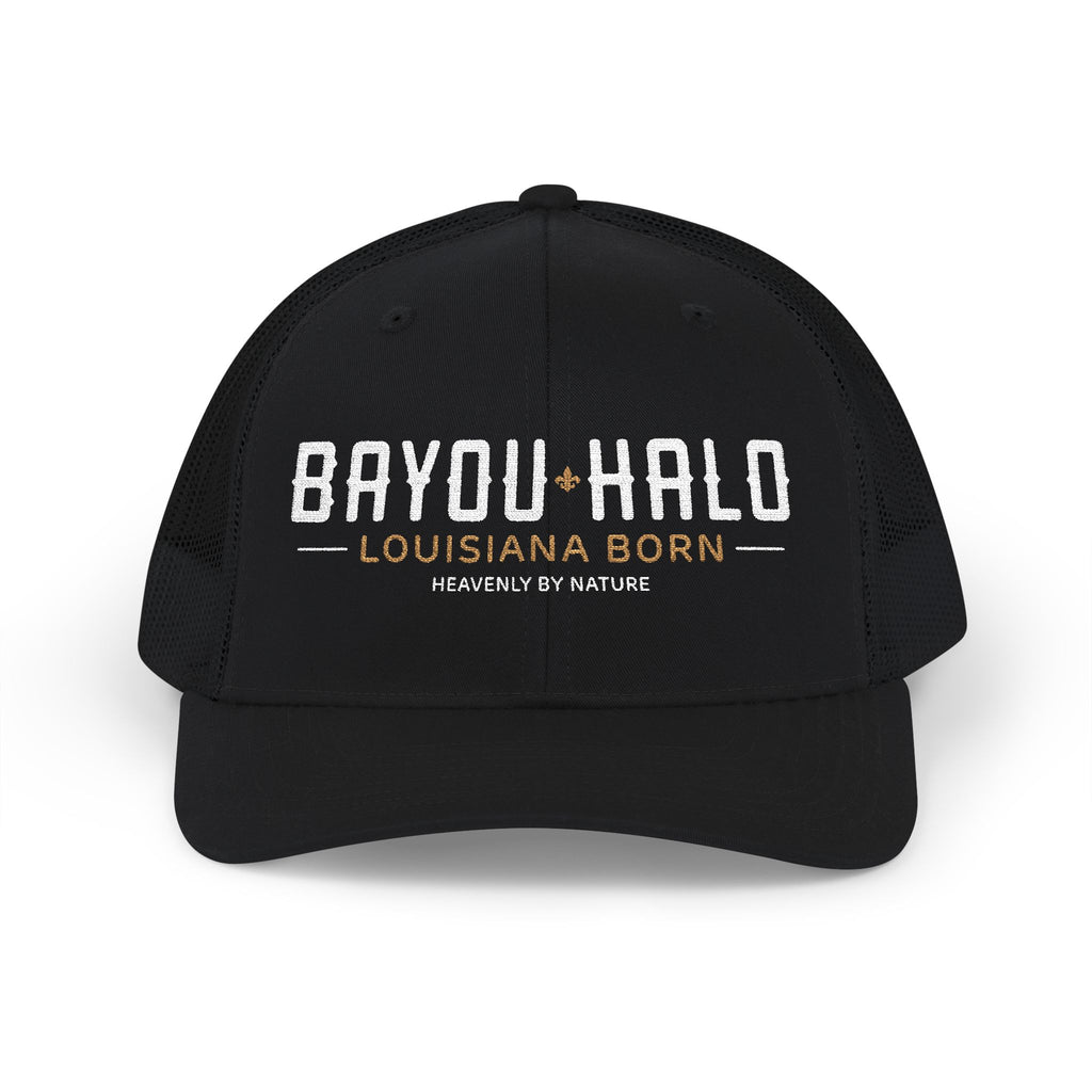 Bayou Halo Trucker Cap — Louisiana Born Mesh Snapback
