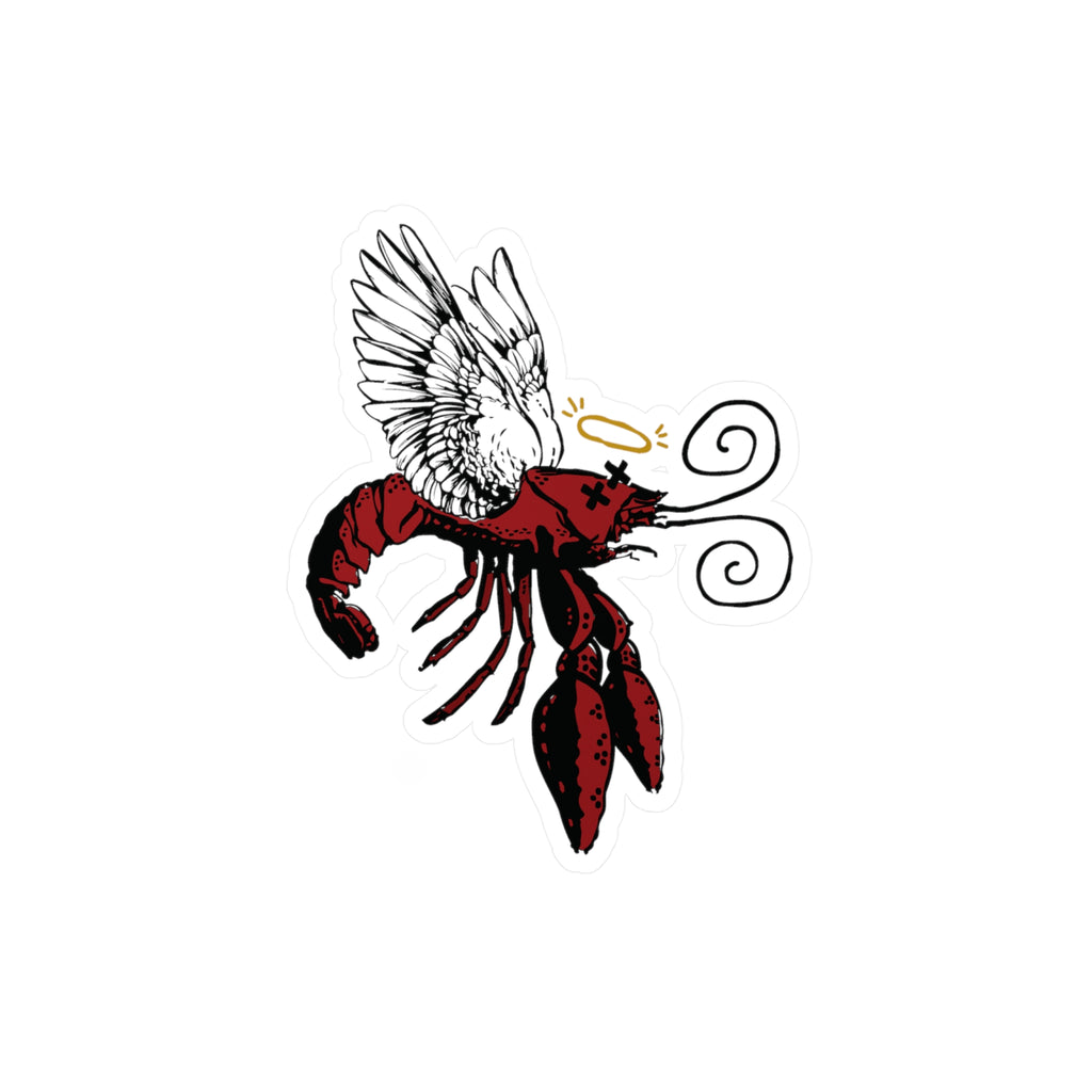Heavenly Crawfish Vinyl Sticker