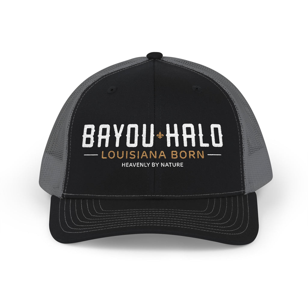 Bayou Halo Trucker Cap — Louisiana Born Mesh Snapback
