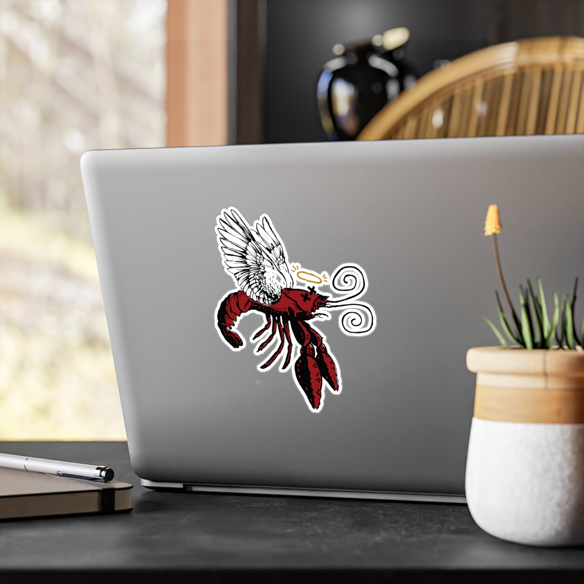 Heavenly Crawfish Vinyl Sticker
