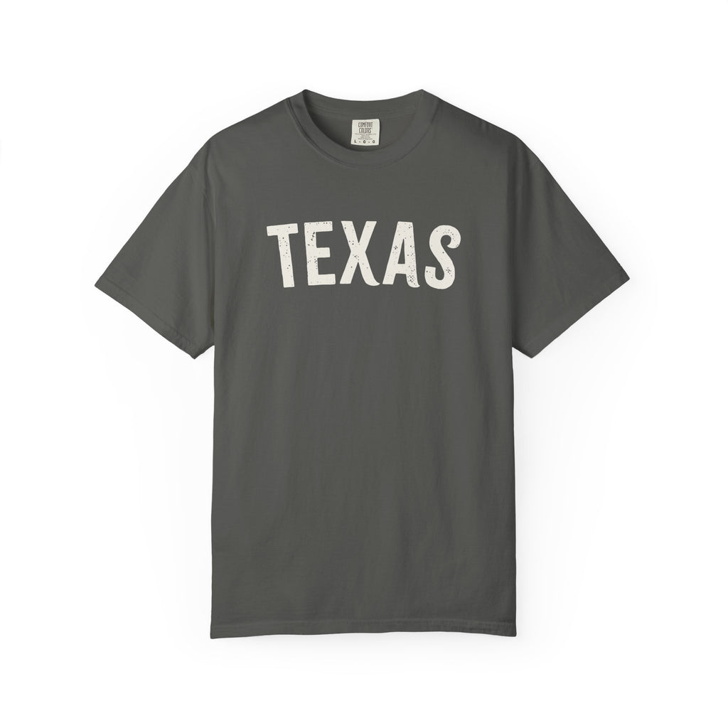 Texas Arch Tee - Bone Color Lettering