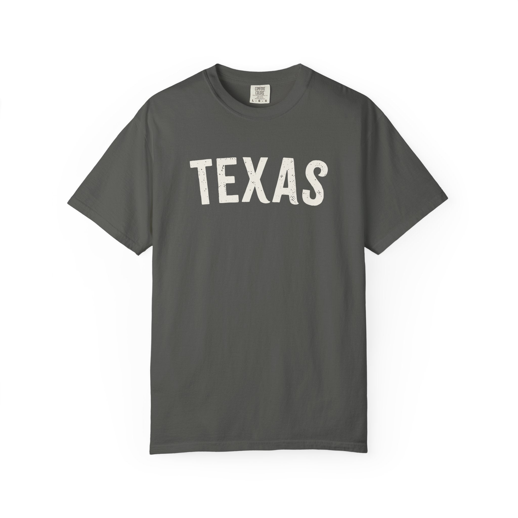 Texas Arch Tee - Bone Color Lettering