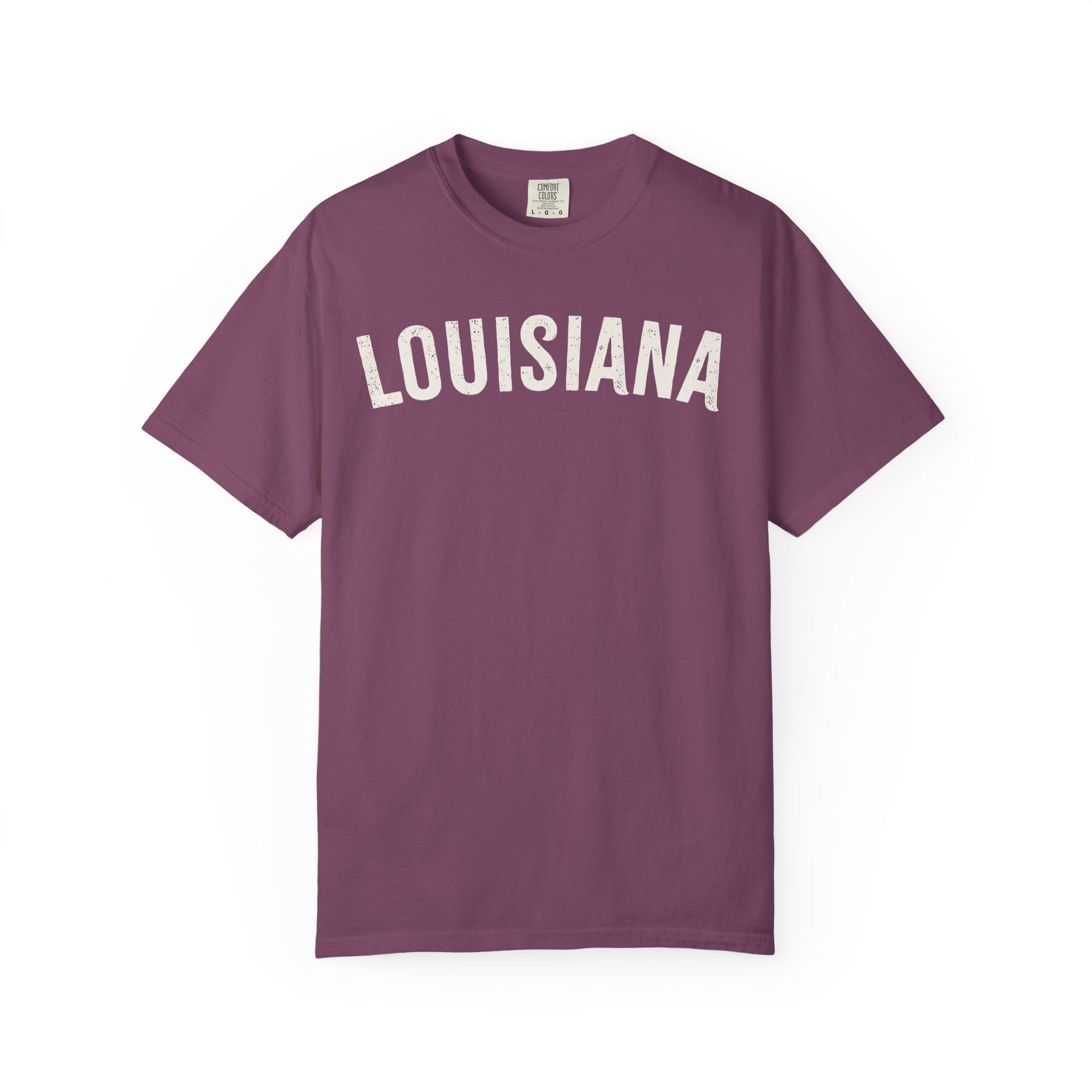 Louisiana Arch Tee - Bone Color Lettering