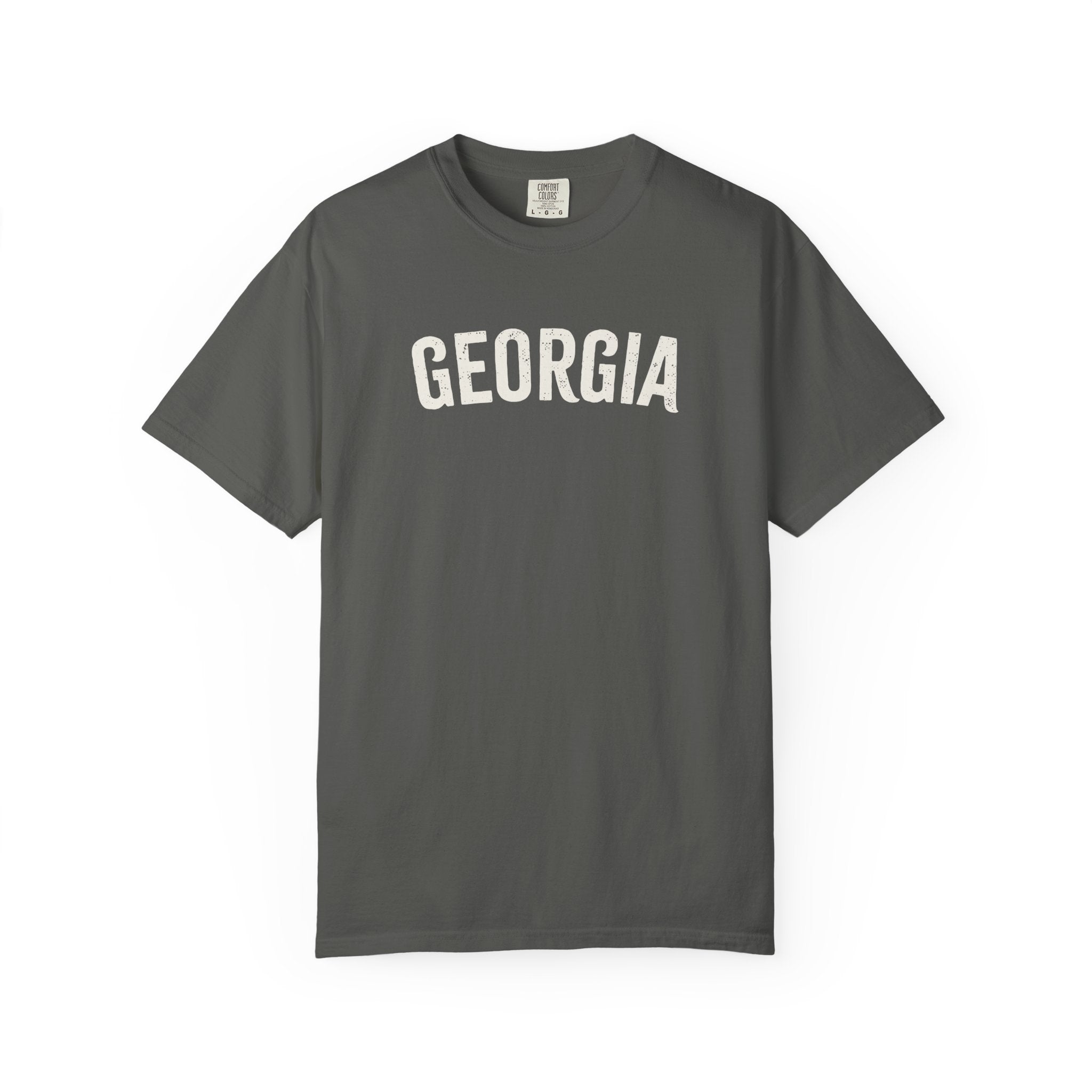 Georgia Arch Tee - Bone Color Lettering