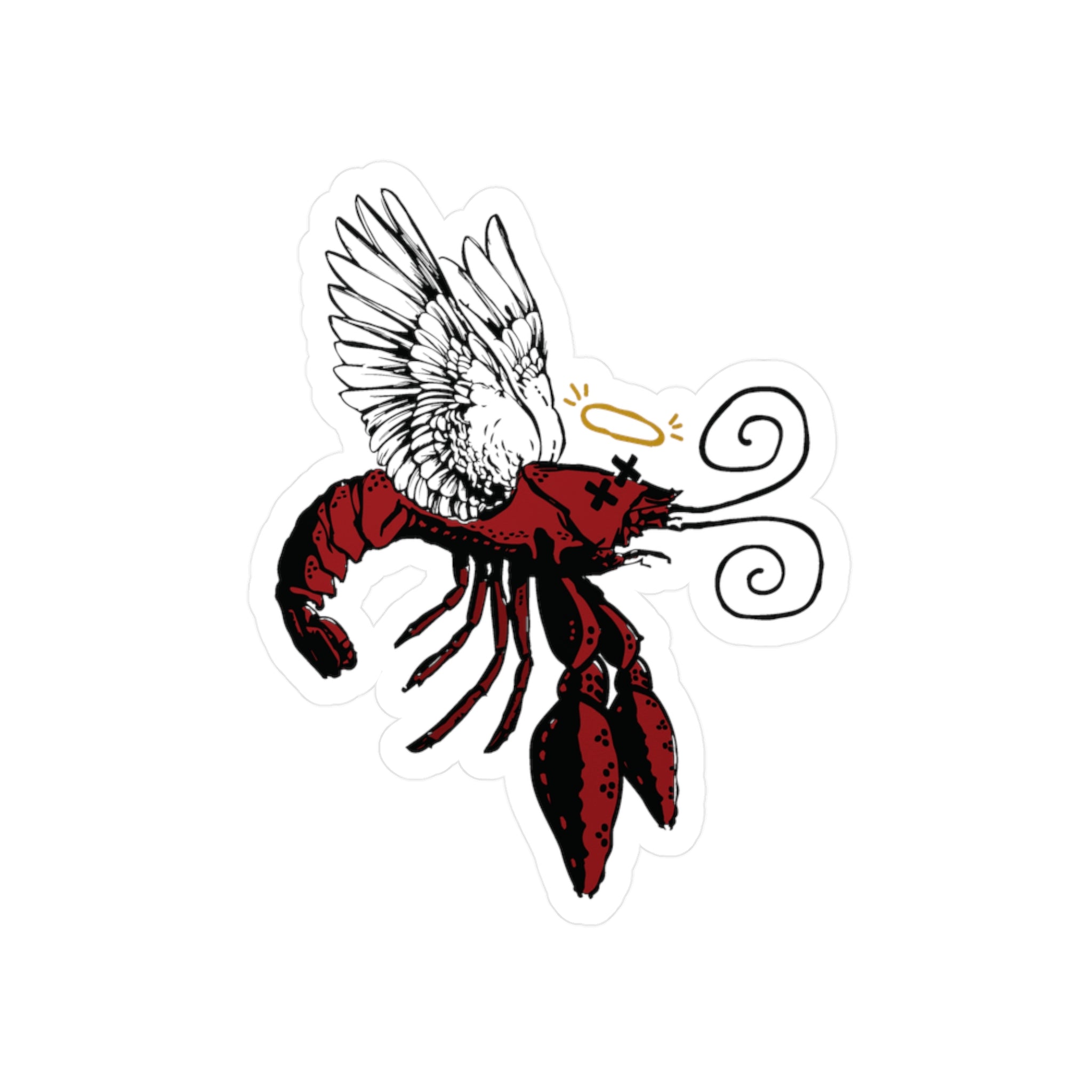Heavenly Crawfish Vinyl Sticker