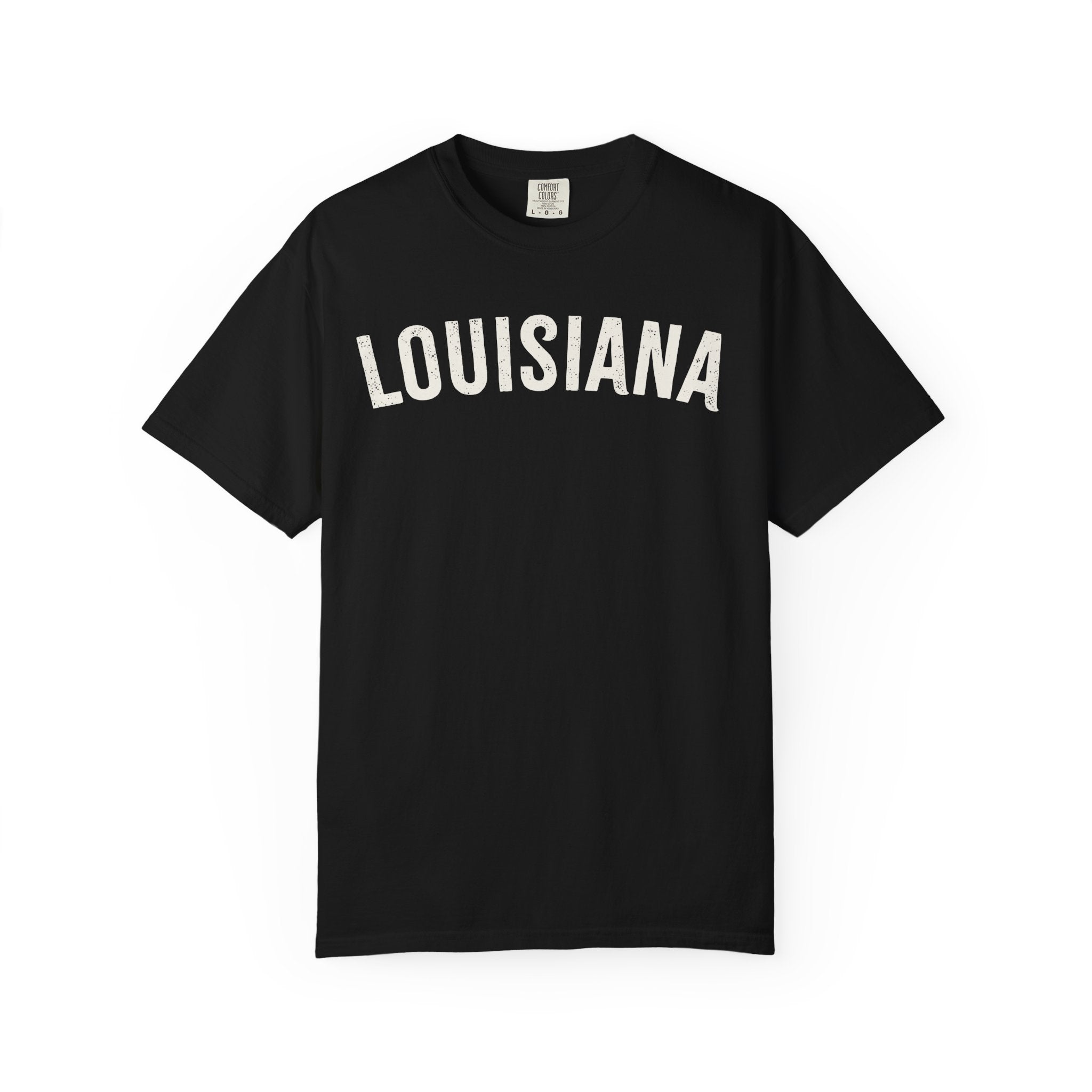Louisiana Arch Tee - Bone Color Lettering