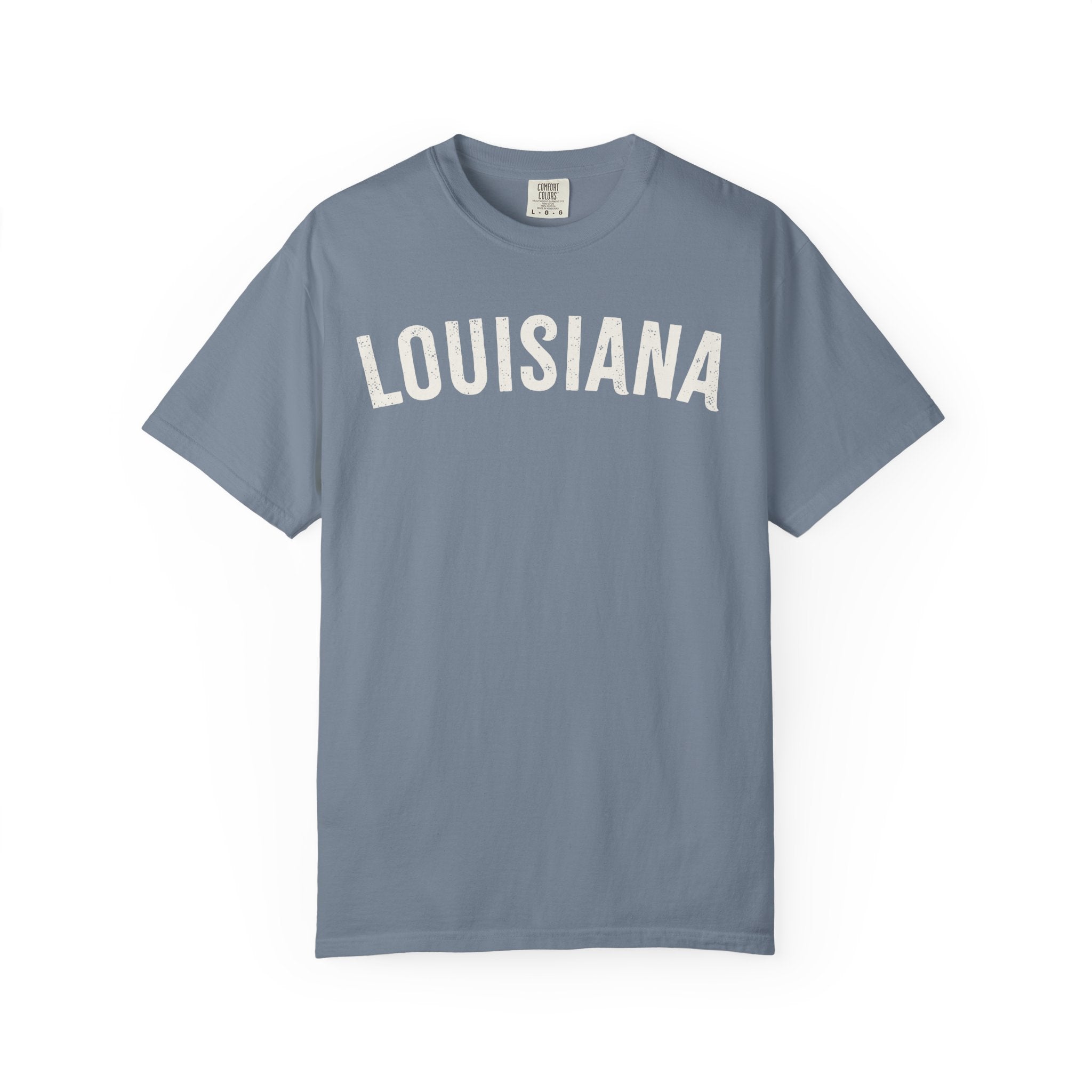 Louisiana Arch Tee - Bone Color Lettering